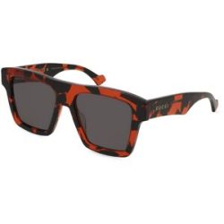 Kering Eyewear Spa Gucci GG0962S Unisex-Sonnenbrille Vollrand Quadratisch Acetat-Gestell, Havanna