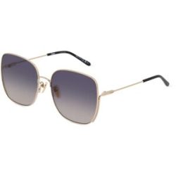 Kering Eyewear Spa Chloé CH0170SA Unisex-Sonnenbrille Vollrand Quadratisch Metall-Gestell, Gold