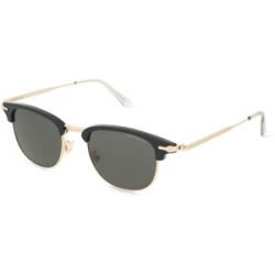 Kering Eyewear Spa Montblanc MB0364S Herren-Sonnenbrille Vollrand Eckig Metall-Gestell, Schwarz