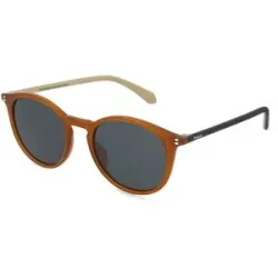 Safilo GmbH Polaroid PLD 4206/S/X Herren-Sonnenbrille Vollrand Panto Kunststoff-Gestell, Orange
