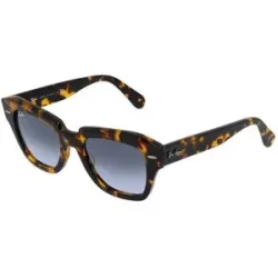 Luxottica Fashion Brillen Vertriebs GmbH Ray-Ban RB2186 Damen-Sonnenbrille Vollrand Quadratisch Acetat-Gestell, Havanna