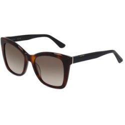 Marchon Germany GmbH Calvin Klein CK22530S Damen-Sonnenbrille Vollrand Butterfly Acetat-Gestell, Havanna
