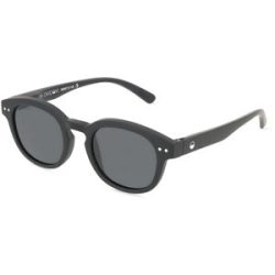 Optim OKIDOKI JIMMY SUN JUNIOR (5-10) Kinder-Sonnenbrille Vollrand Panto Kunststoff-Gestell, Schwarz