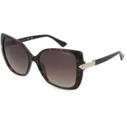 Marcolin Deutschland GmbH Guess GU7820 Damen-Sonnenbrille Vollrand Butterfly Kunststoff-Gestell, Havanna