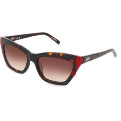 Marchon Germany GmbH DKNY DK547S Unisex-Sonnenbrille Vollrand Cat Eye Acetat-Gestell, Havanna