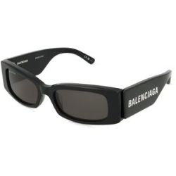 Kering Eyewear Spa Balenciaga BB0260S Unisex-Sonnenbrille Vollrand Quadratisch Acetat-Gestell, Schwarz