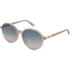 Kering Eyewear Spa Chloé CH0365SK Damen-Sonnenbrille Vollrand Rund Acetat-Gestell, Beige