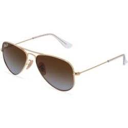 Luxottica Fashion Brillen Vertriebs GmbH Ray-Ban Junior RJ9506S Kinder-Sonnenbrille Vollrand Pilot Metall-Gestell, Gold