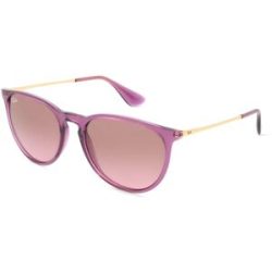 Luxottica Fashion Brillen Vertriebs GmbH Ray-Ban RB 4171 ERIKA Damen-Sonnenbrille Vollrand Panto Kunststoff-Gestell, Lila