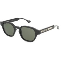 Kering Eyewear Spa Gucci GG1730S Unisex-Sonnenbrille Vollrand Panto Kunststoff-Gestell, Schwarz