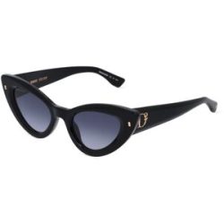 Safilo GmbH Dsquared2 D2 0092/S Damen-Sonnenbrille Vollrand Butterfly Acetat-Gestell, Schwarz
