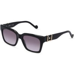Marchon Germany GmbH Liu Jo LJ759S Unisex-Sonnenbrille Vollrand Quadratisch Kunststoff-Gestell, Schwarz