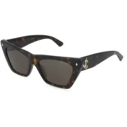 Luxottica Fashion Brillen Vertriebs GmbH Jimmy Choo JC5062U Damen-Sonnenbrille Vollrand Cat Eye Acetat-Gestell, Havanna