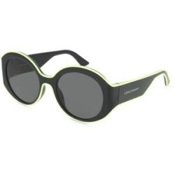 Marchon Germany GmbH Longchamp LO758S Unisex-Sonnenbrille Vollrand Oval Acetat Spritzguss-Gestell, Schwarz