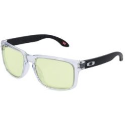 Luxottica Fashion Brillen Vertriebs GmbH Oakley OO9102 HOLBROOK Herren-Sonnenbrille Vollrand Quadratisch Kunststoff-Gestell, Transparent