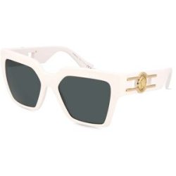 Luxottica Fashion Brillen Vertriebs GmbH Versace VE4458 Damen-Sonnenbrille Vollrand Butterfly Acetat-Gestell, Weiß