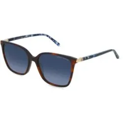 Safilo GmbH Tommy Hilfiger TH 2349/S Damen-Sonnenbrille Vollrand Cat Eye Acetat-Gestell, Havanna