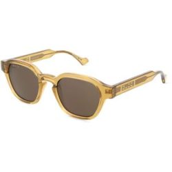 Kering Eyewear Spa Gucci GG1730S Unisex-Sonnenbrille Vollrand Panto Kunststoff-Gestell, Gelb
