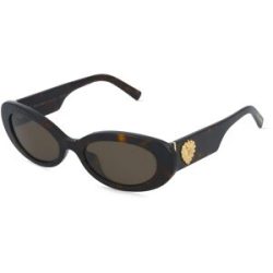 Luxottica Fashion Brillen Vertriebs GmbH Dolce&Gabbana DG4537 Damen-Sonnenbrille Vollrand Oval Acetat-Gestell, Havanna