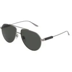 Kering Eyewear Spa Gucci GG1311S Unisex-Sonnenbrille Vollrand Pilot Metall-Gestell, Grau