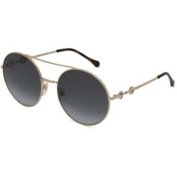 Kering Eyewear Spa Gucci GG0878S Unisex-Sonnenbrille Vollrand Panto Metall-Gestell, Gold
