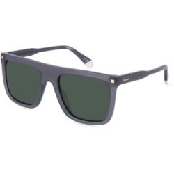 Safilo GmbH Polaroid PLD 4166/S/X Herren-Sonnenbrille Vollrand Quadratisch Acetat-Gestell, Grau