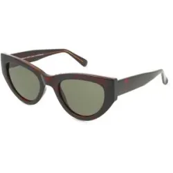Suncute Industries Co., Ltd. Fielmann MC 630 SUN FA AMY II Damen-Sonnenbrille Vollrand Butterfly Acetat Spritzguss-Gestell, Havanna