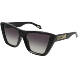 DE RIGO Vision D.A.CH. GmbH Just Cavalli SJC146 Damen-Sonnenbrille Vollrand Cat Eye Kunststoff-Gestell, Schwarz