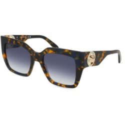 Marchon Germany GmbH Longchamp LO734S Unisex-Sonnenbrille Vollrand Quadratisch Kunststoff-Gestell, Schwarz