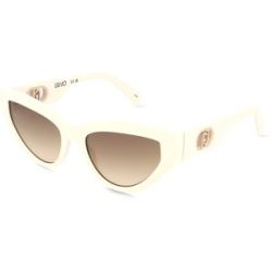Marchon Germany GmbH Liu Jo LJ800S Damen-Sonnenbrille Vollrand Cat Eye Kunststoff-Gestell, Weiß