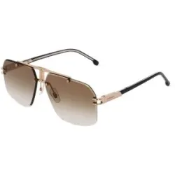 Safilo GmbH Carrera 1054/S Herren-Sonnenbrille Vollrand Pilot Metall-Gestell, Gold