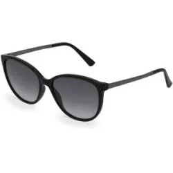 Suncute Industries Co., Ltd. Fielmann MC 530 SUN CL SILVIA Damen-Sonnenbrille Vollrand Rund Propionat-Gestell, Schwarz