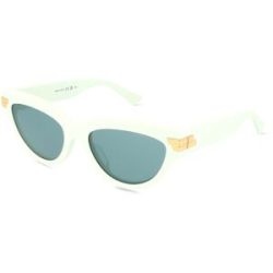 Kering Eyewear Spa Bottega Veneta BV1035S Unisex-Sonnenbrille Vollrand Cat Eye Acetat-Gestell, Grün