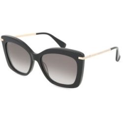 Marcolin Deutschland GmbH Max Mara MM0101 Unisex-Sonnenbrille Vollrand Butterfly Acetat-Gestell, Schwarz