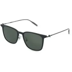 Kering Eyewear Spa Montblanc MB0354S New Hyperlight Herren-Sonnenbrille Vollrand Eckig Kunststoff-Gestell, Schwarz