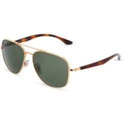 Luxottica Fashion Brillen Vertriebs GmbH Ray-Ban RB 3683 Unisex-Sonnenbrille Vollrand Quadratisch Metall-Gestell, Gold