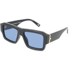 Tree Distribution GmbH Le Specs POLYGRAPH Unisex-Sonnenbrille Vollrand Quadratisch Acryl-Gestell, Schwarz