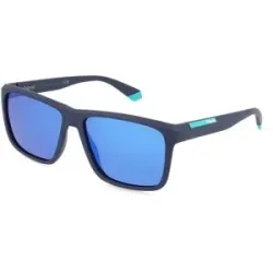 Safilo GmbH Polaroid PLD 2164/S Herren-Sonnenbrille Vollrand Eckig Kunststoff-Gestell, Blau