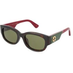 Kering Eyewear Spa Gucci GG1667SK Unisex-Sonnenbrille Vollrand Panto Acetat-Gestell, Havanna