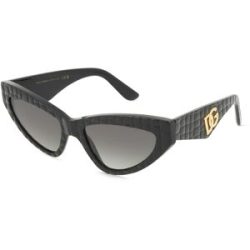 Luxottica Fashion Brillen Vertriebs GmbH Dolce&Gabbana 0DG4439 Damen-Sonnenbrille Vollrand Cat Eye Acetat-Gestell, Schwarz