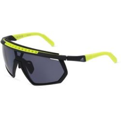 Marcolin Deutschland GmbH Adidas SP0029-H Unisex-Sonnenbrille Vollrand Monoscheibe Kunststoff-Gestell, Schwarz