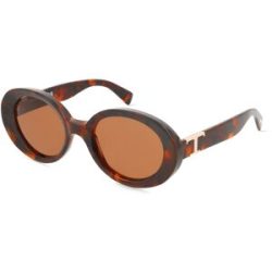 Marcolin Deutschland GmbH Tod?s TO0372 Unisex-Sonnenbrille Vollrand Rund Acetat-Gestell, Beige