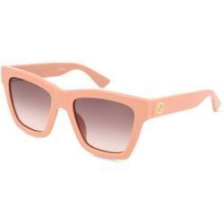 Kering Eyewear Spa Gucci GG1714S Damen-Sonnenbrille Vollrand Cat Eye Kunststoff-Gestell, Pink
