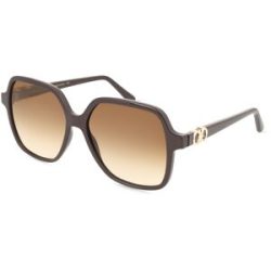 Marchon Germany GmbH Ferragamo SF1083S Damen-Sonnenbrille Vollrand Eckig Kunststoff-Gestell, Braun