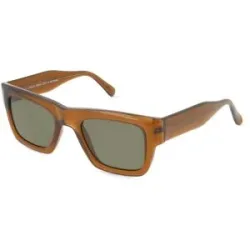 Suncute Industries Co., Ltd. Fielmann MC 633 SUN FA RAVEN Unisex-Sonnenbrille Vollrand Quadratisch Propionat-Gestell, Braun