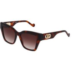 Marchon Germany GmbH Liu Jo LJ777S Damen-Sonnenbrille Vollrand Butterfly Kunststoff-Gestell, Havanna