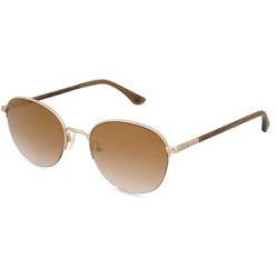 Masterdis Woodfellas 11722 HORIZON Unisex-Sonnenbrille Vollrand Rund Edelstahl-Gestell, Gold