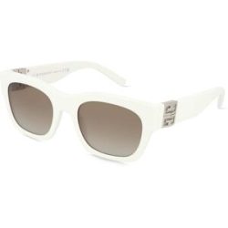 Thélios Givenchy GV40072I Unisex-Sonnenbrille Vollrand Quadratisch Kunststoff-Gestell, Weiß
