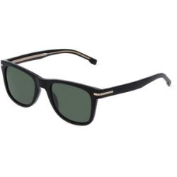 Safilo GmbH Boss 1508/S Herren-Sonnenbrille Vollrand Quadratisch Acetat-Gestell, Schwarz
