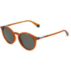 Safilo GmbH Polaroid PLD 2116/S Unisex-Sonnenbrille Vollrand Rund Kunststoff-Gestell, Orange